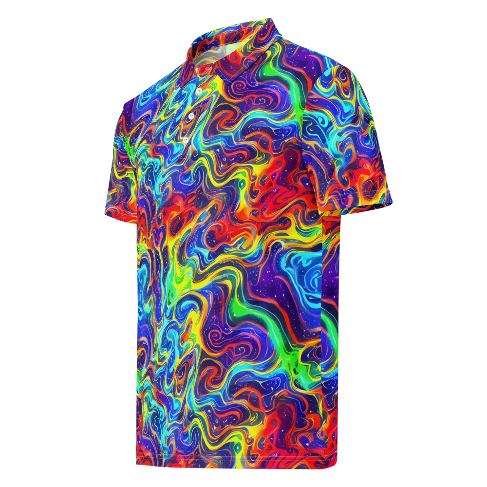 Infinity Ink on Men's Slim Fit Polo Shirt — Left Front