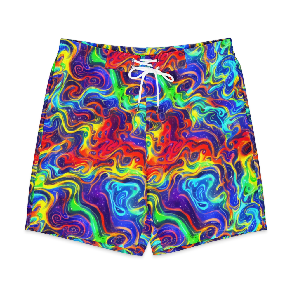 Infinity Ink on Men's Board Shorts — Front