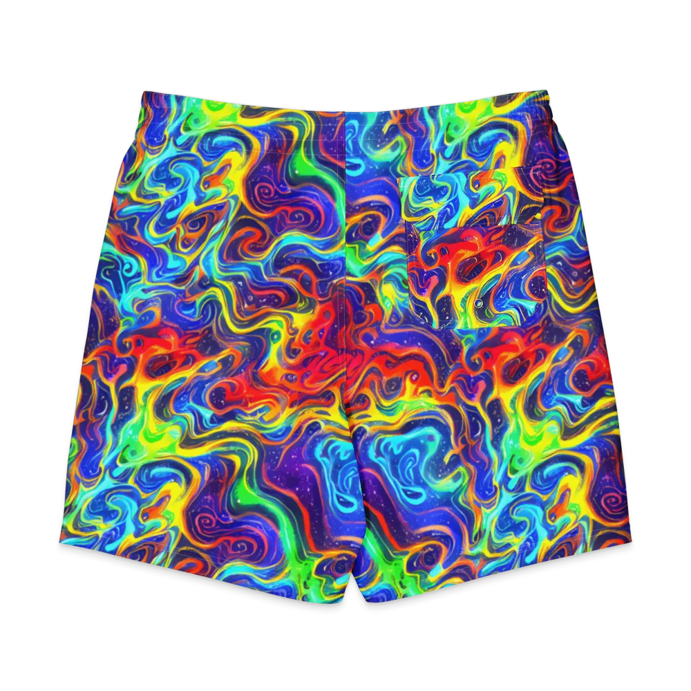 Infinity Ink on Men's Board Shorts — Back