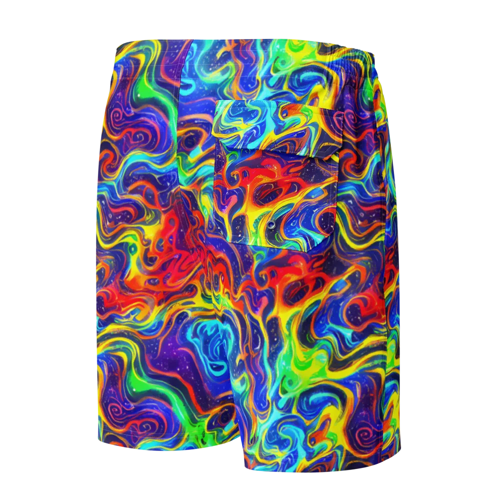 Infinity Ink on Men's Board Shorts — Back