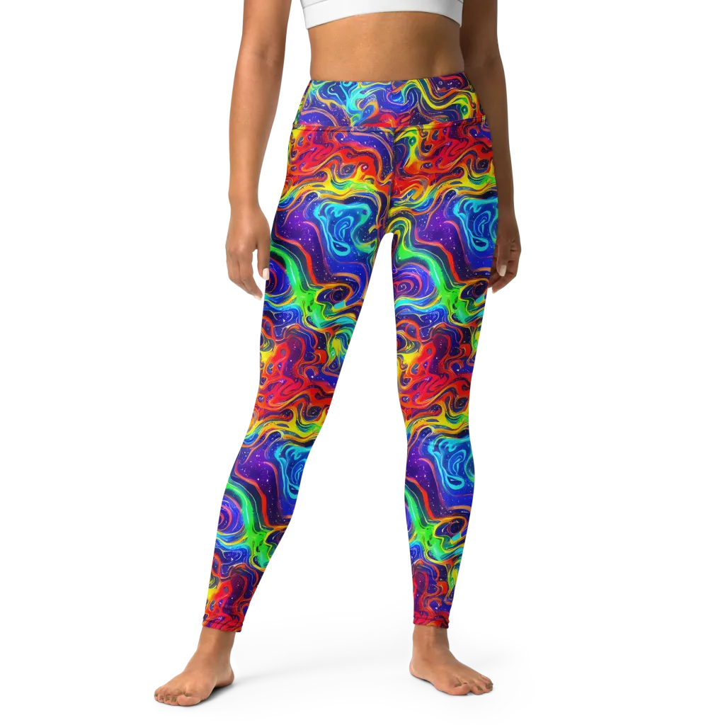 Infinity Ink on Yoga Leggings — Front