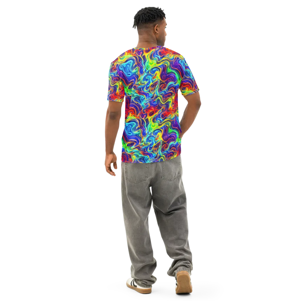 Infinity Ink on Men's Cotton Crew Neck T-Shirt — Back