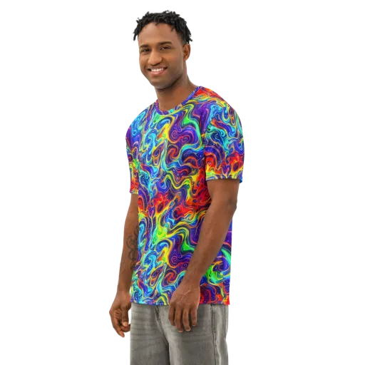 Infinity Ink on a Men's Cotton Crew Neck T-Shirt