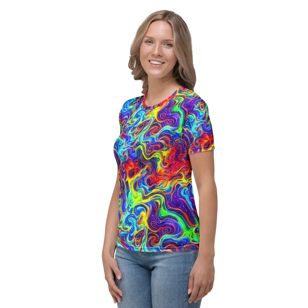 Infinity Ink on Women's Crew Neck T-Shirt — Left