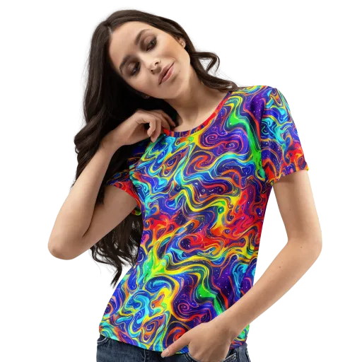 Infinity Ink on a Women's Crew Neck T-Shirt