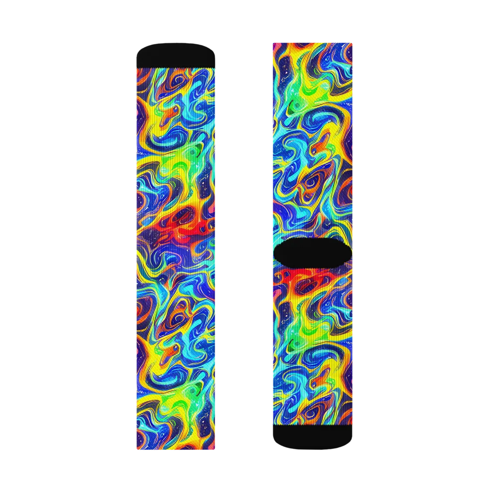 Infinity Ink on Socks — Left Sock