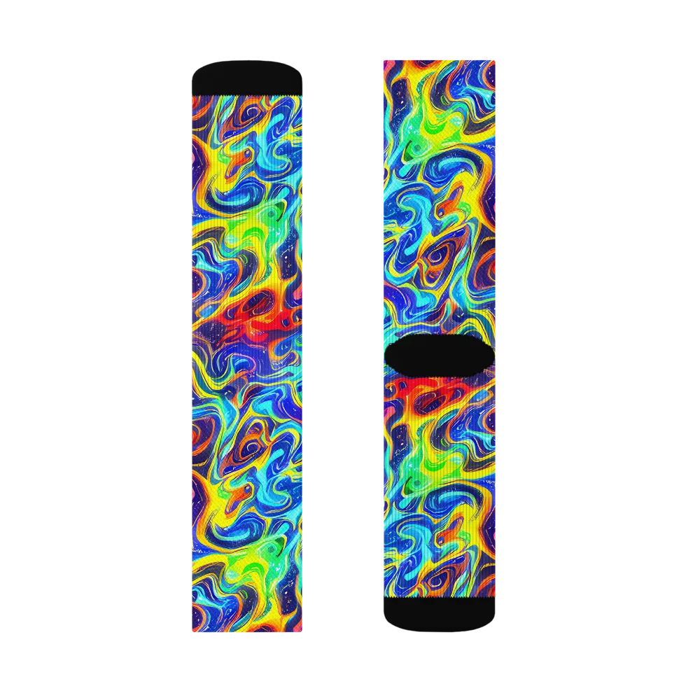 Infinity Ink on Socks — Right Sock