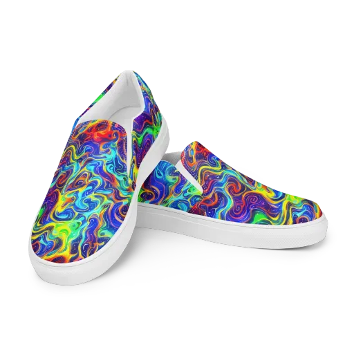 Infinity Ink on a Women's Slip-On Canvas Shoes