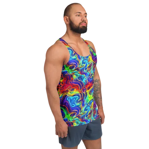 Infinity Ink on a Men's Tank Top