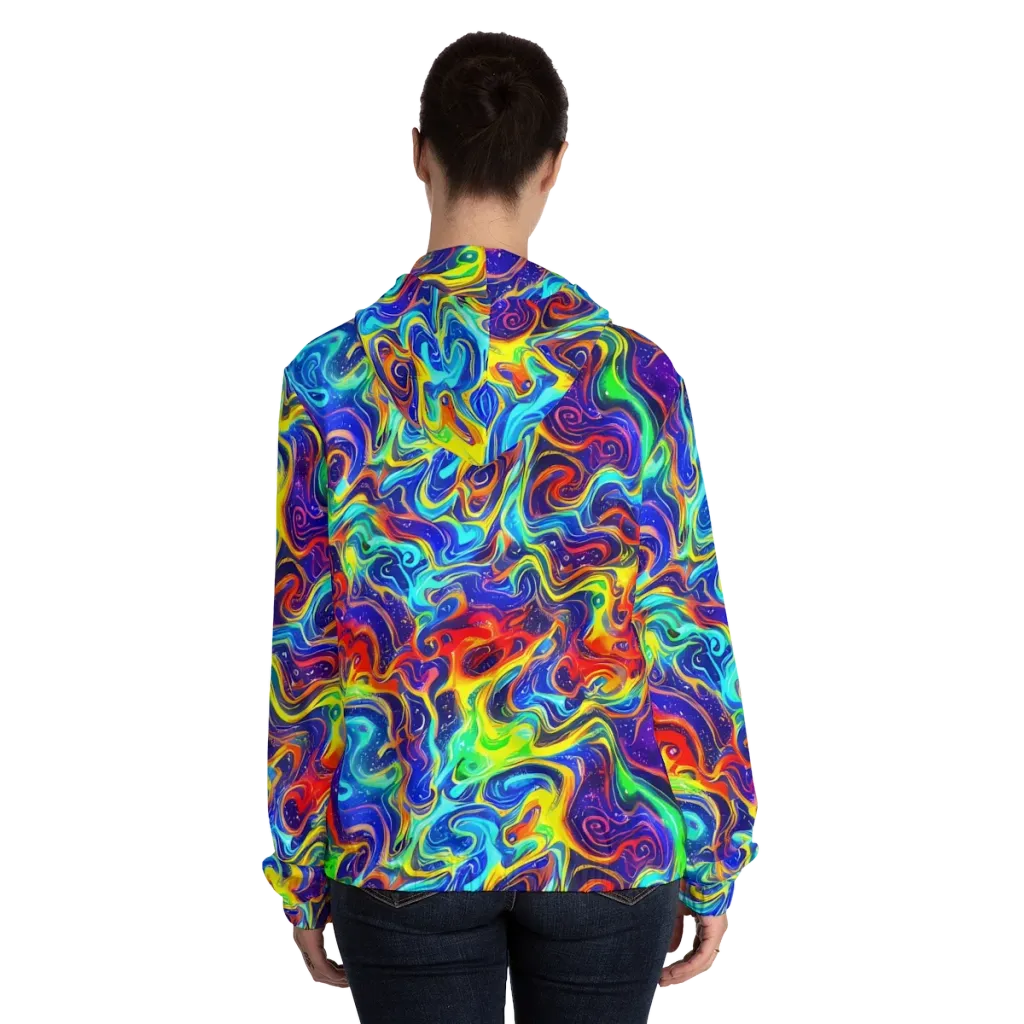 Infinity Ink on Women's Full-Zip Hoodie — Back On Person