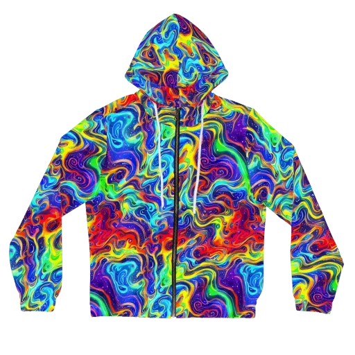 Infinity Ink on a Women's Full-Zip Hoodie