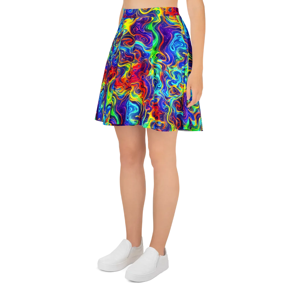 Infinity Ink on Skater Skirt — Left