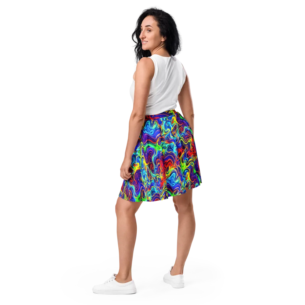 Infinity Ink on Skater Skirt — Back