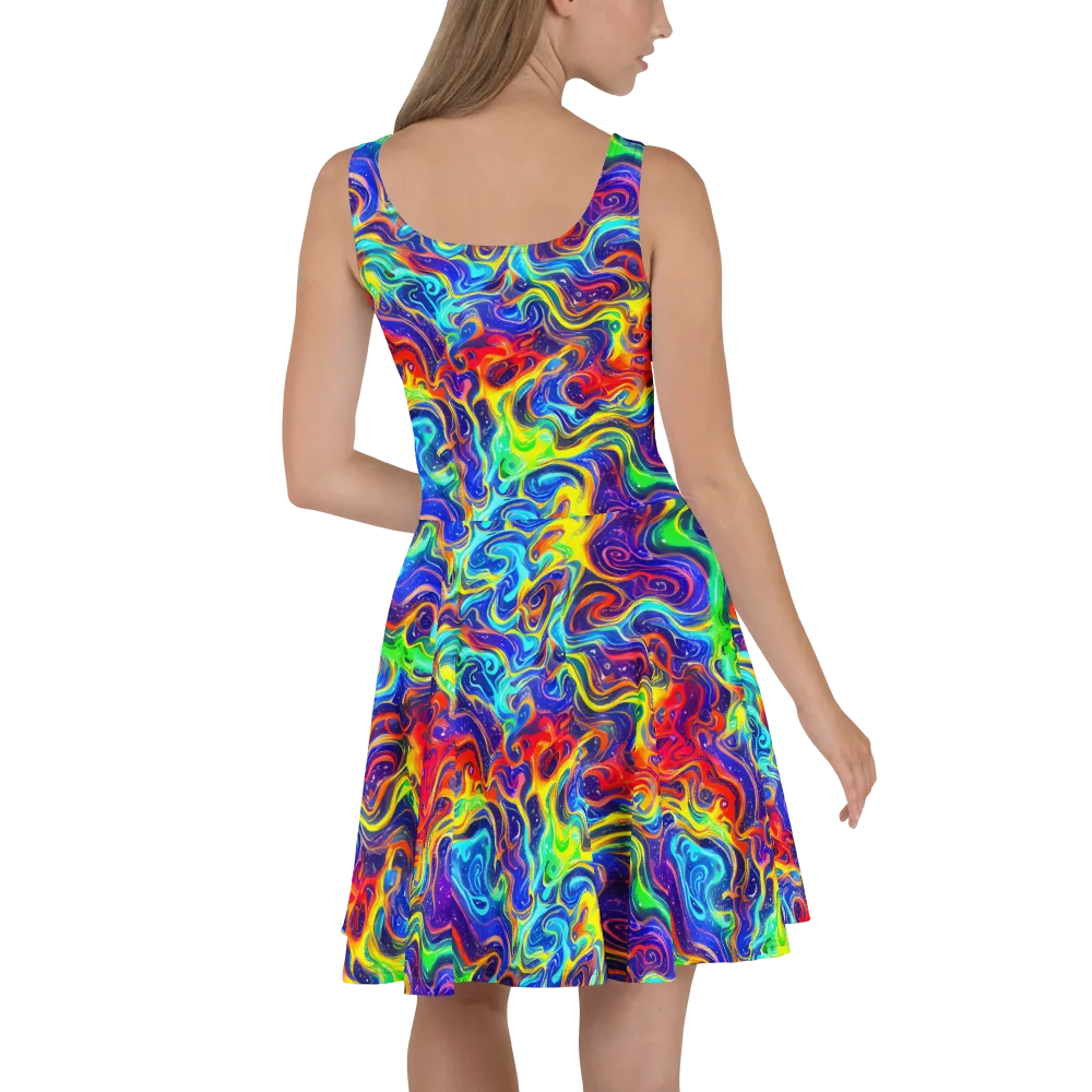 Infinity Ink on Skater Dress — Back