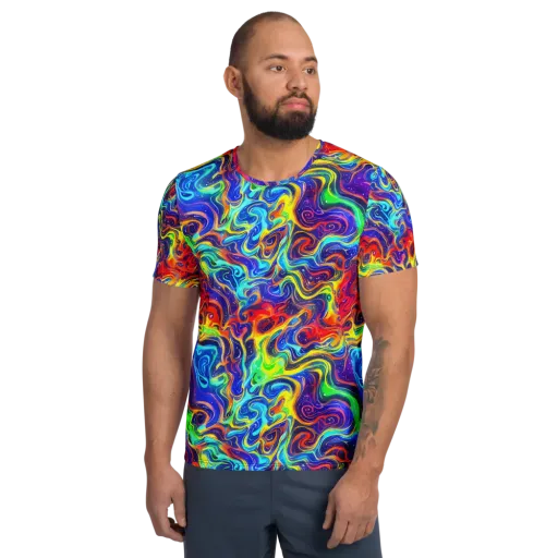 Infinity Ink on a Men's Athletic T-Shirt