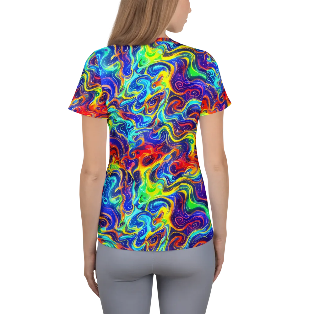 Infinity Ink on Women's Athletic T-Shirt — Back