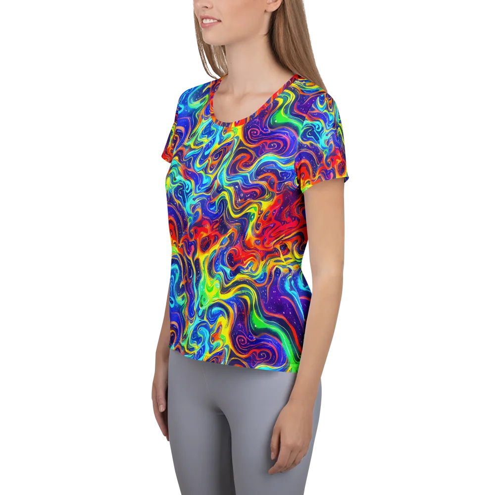 Infinity Ink on Women's Athletic T-Shirt — Left