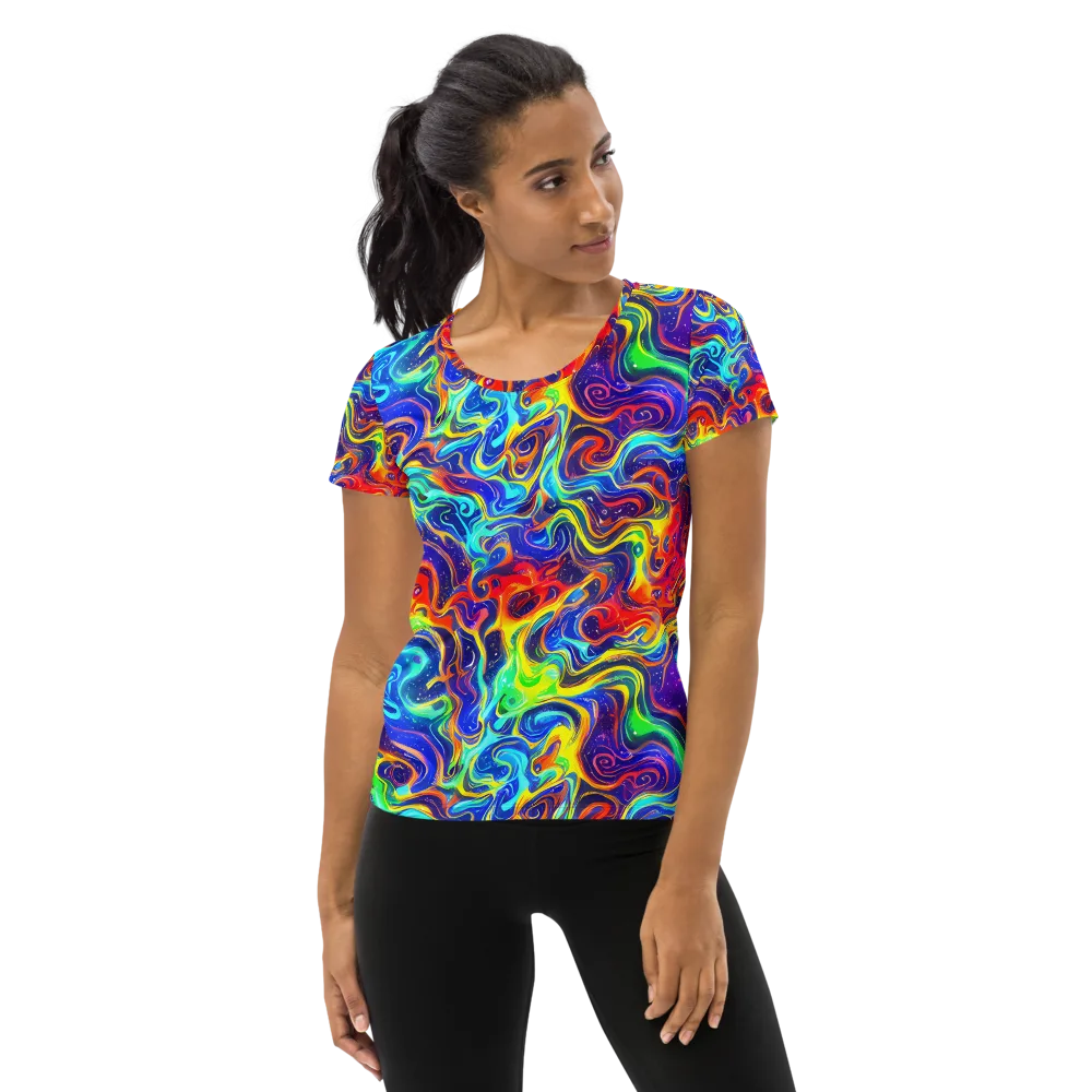Infinity Ink on Women's Athletic T-Shirt — Front