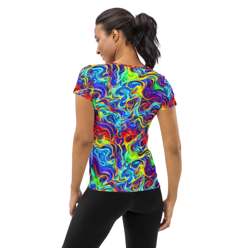 Infinity Ink on Women's Athletic T-Shirt — Back