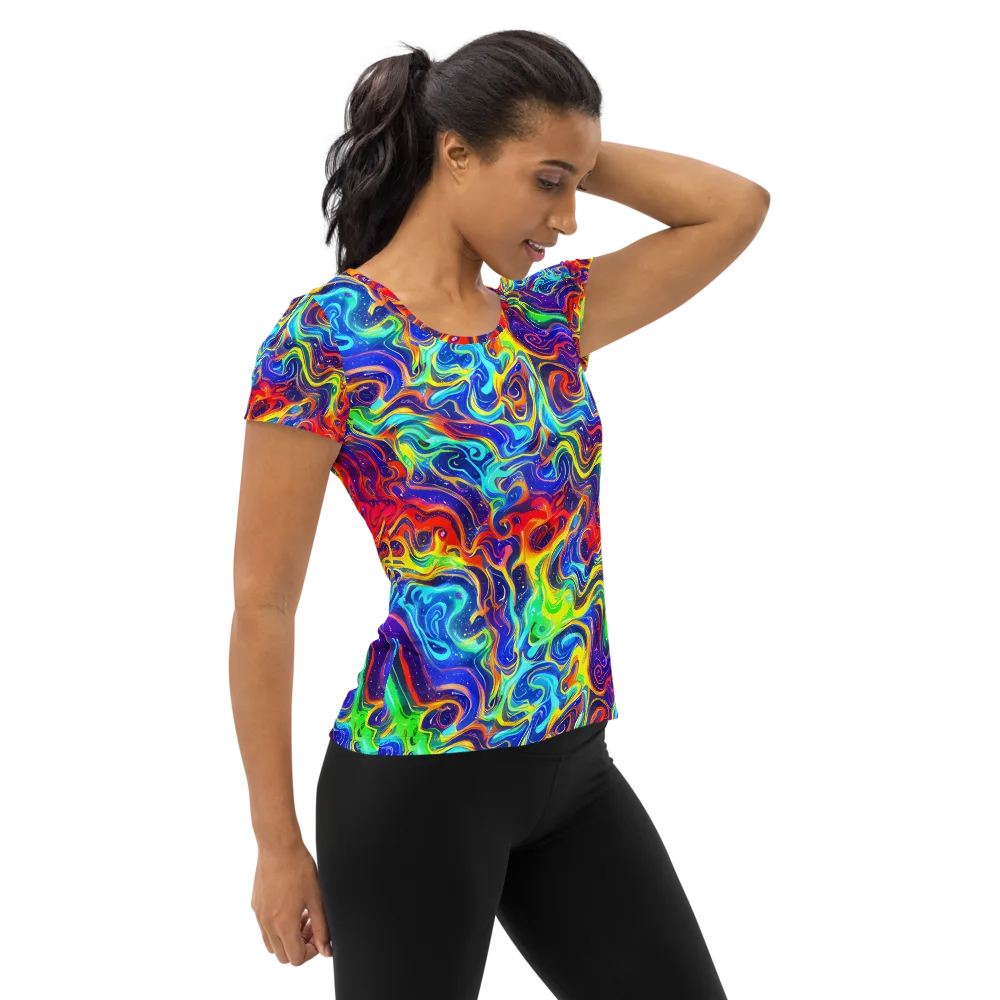 Infinity Ink on Women's Athletic T-Shirt — Right