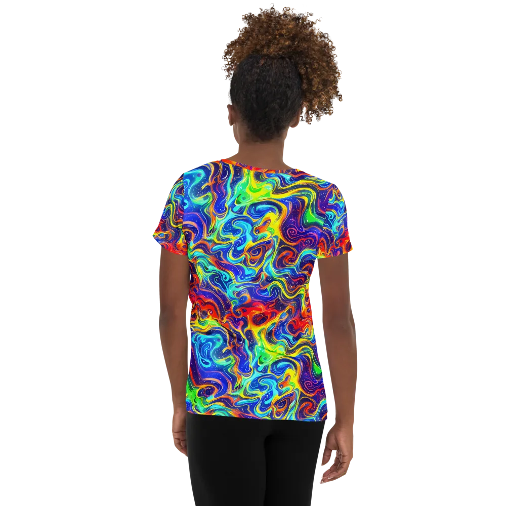 Infinity Ink on Women's Athletic T-Shirt — Back