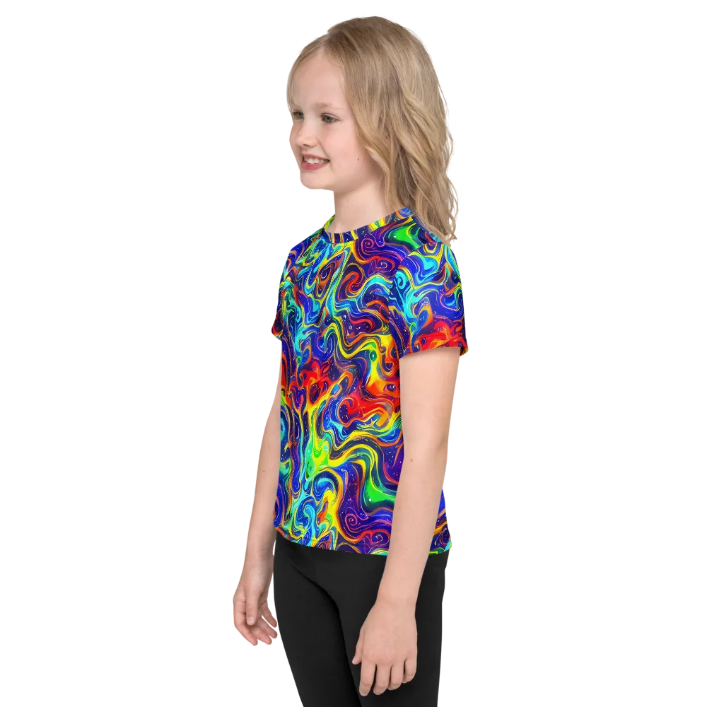 Infinity Ink on Kids Crew Neck T-Shirt — Left