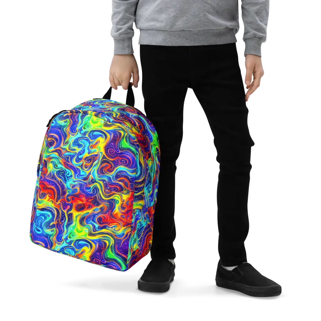 Infinity Ink on Minimalist Backpack — Zoomed-in