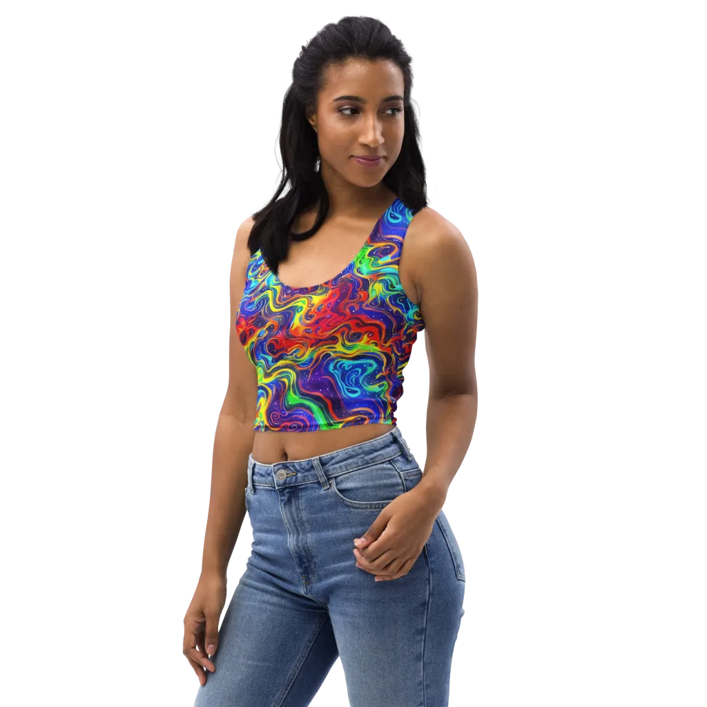 Infinity Ink on Crop Top — Left Front