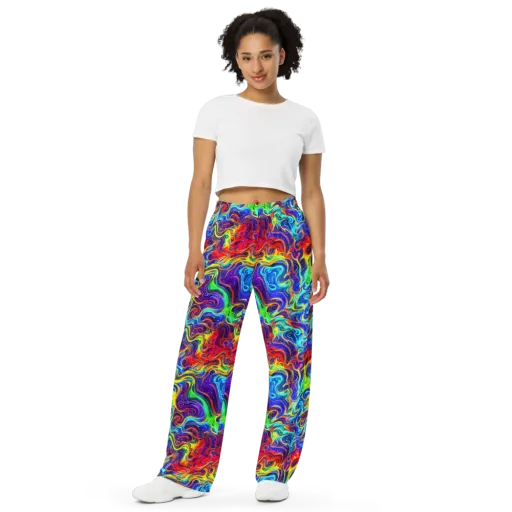 Infinity Ink on a Wide-Leg Pants