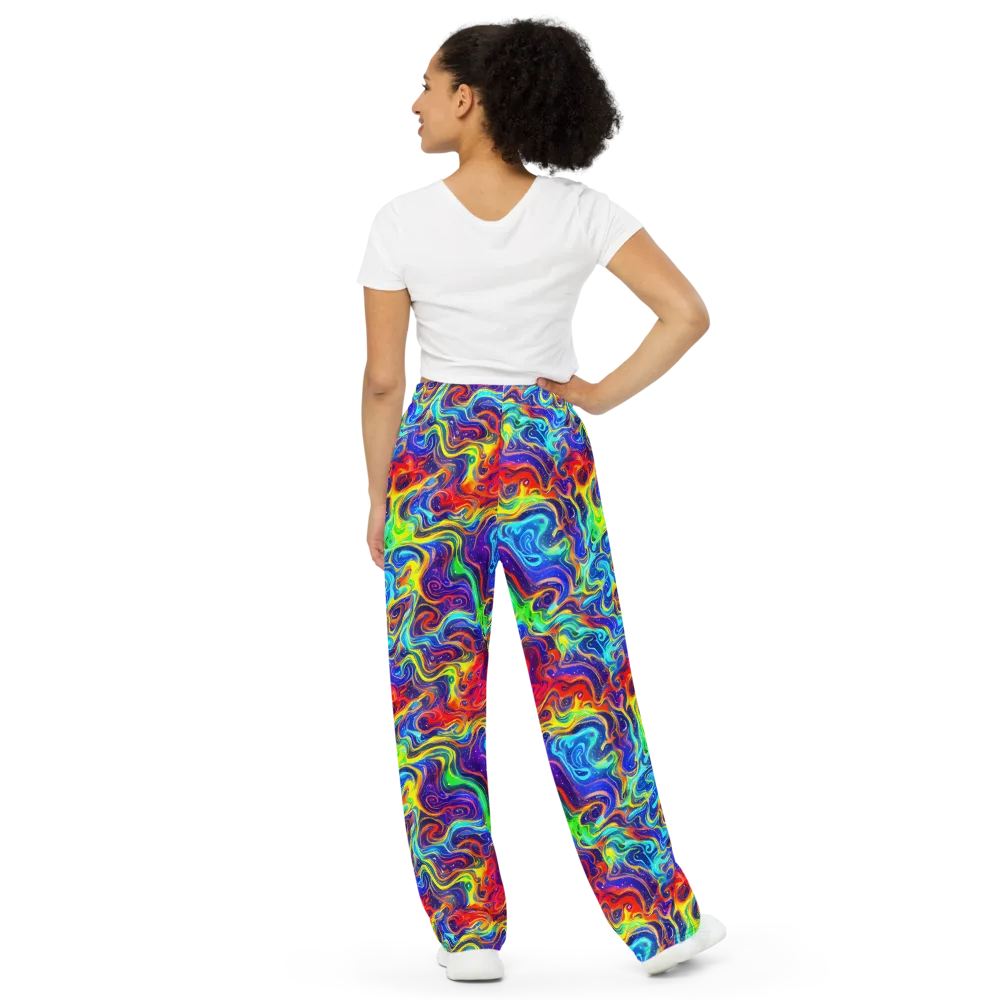 Infinity Ink on Wide-Leg Pants — Back