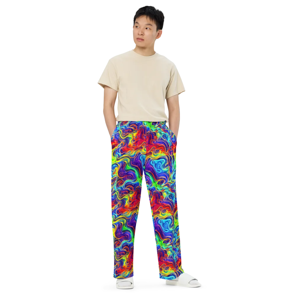 Infinity Ink on Wide-Leg Pants — Front