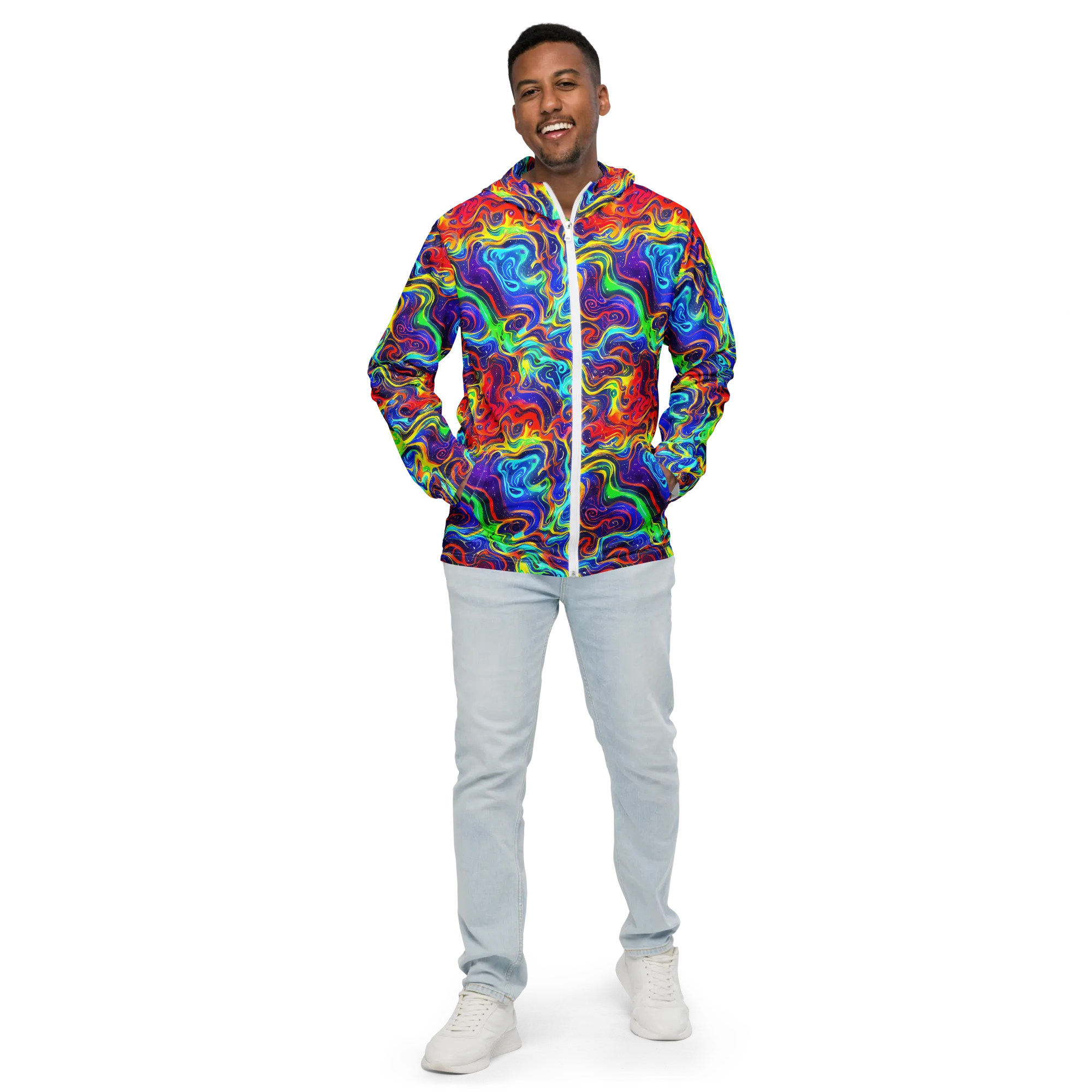 Infinity Ink on Men's Windbreaker — Front