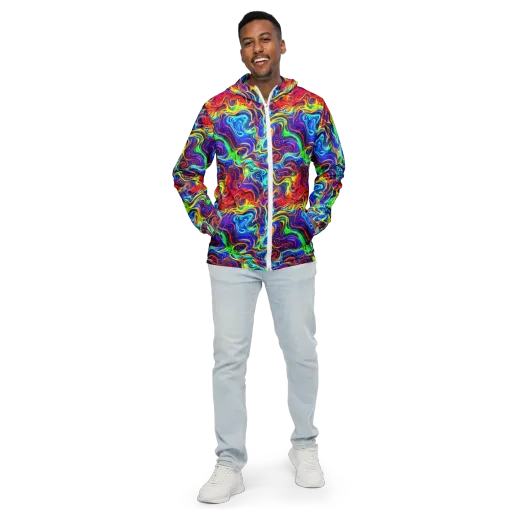 Infinity Ink on a Men's Windbreaker