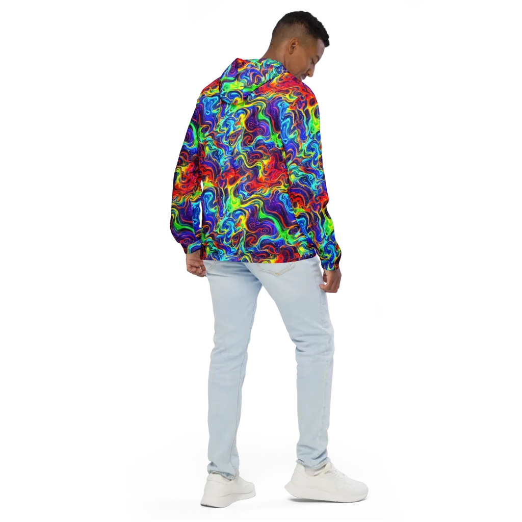 Infinity Ink on Men's Windbreaker — Back