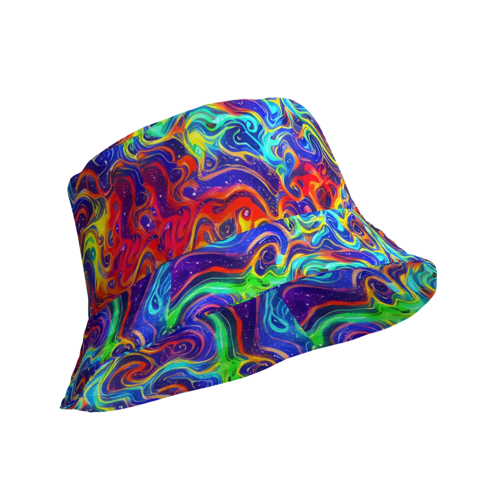 Infinity Ink on Reversible Bucket Hat — Product details Outside