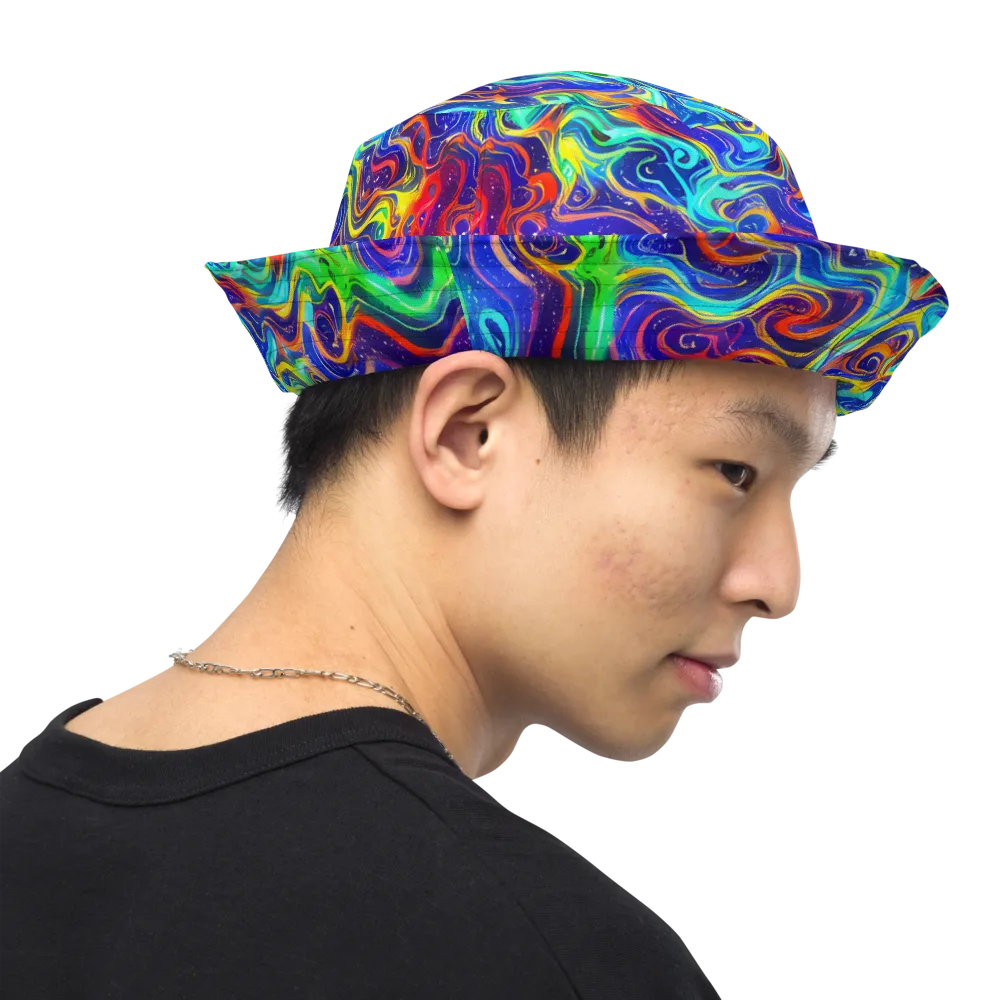Infinity Ink on Reversible Bucket Hat — Right Outside