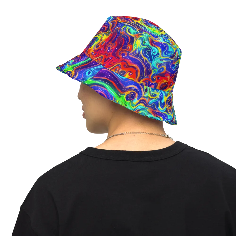 Infinity Ink on Reversible Bucket Hat — Back Inside