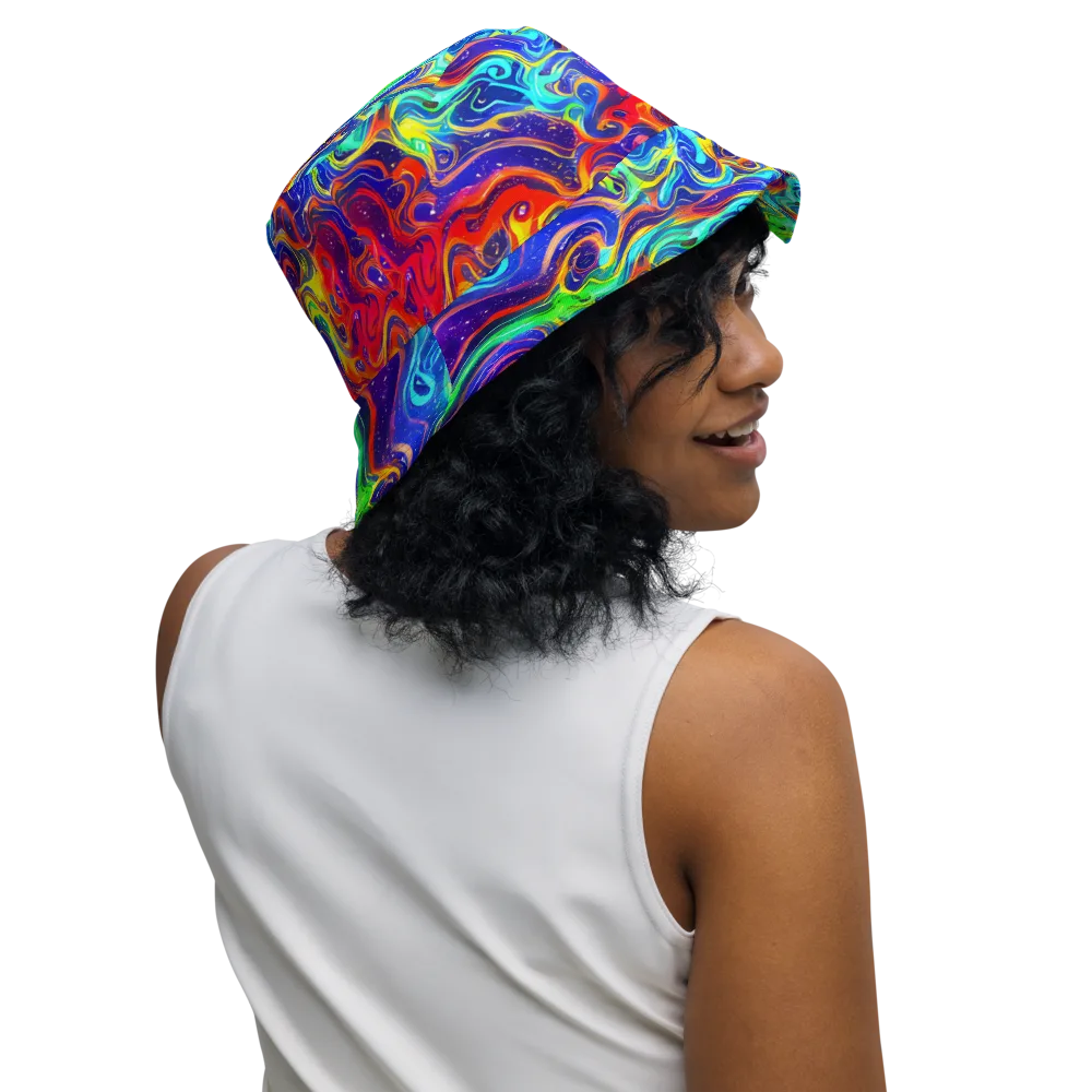 Infinity Ink on Reversible Bucket Hat — Right Outside
