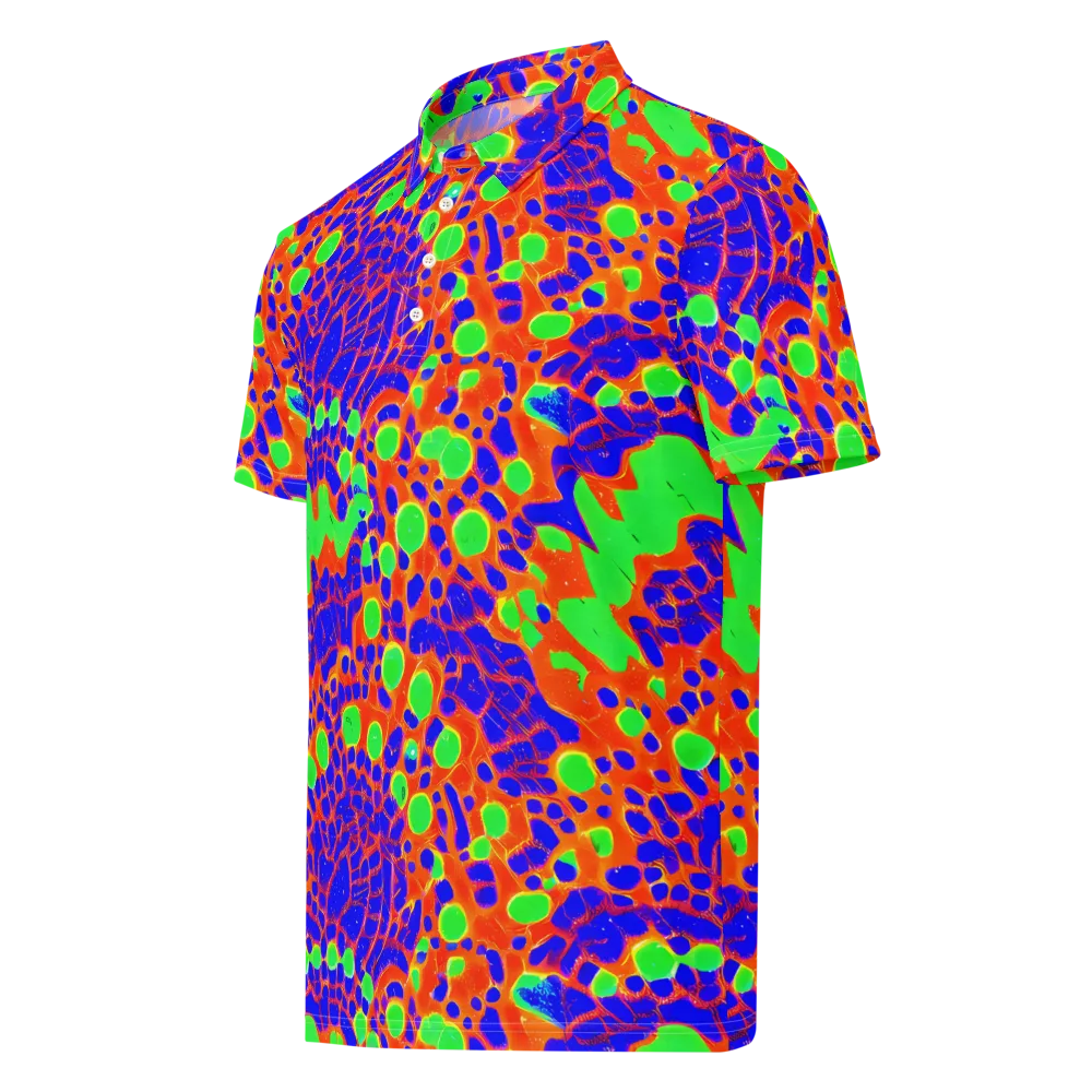 Solar Shock on Men's Slim Fit Polo Shirt — Left Front