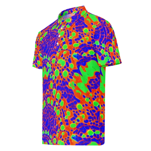 Solar Shock on a Men's Slim Fit Polo Shirt