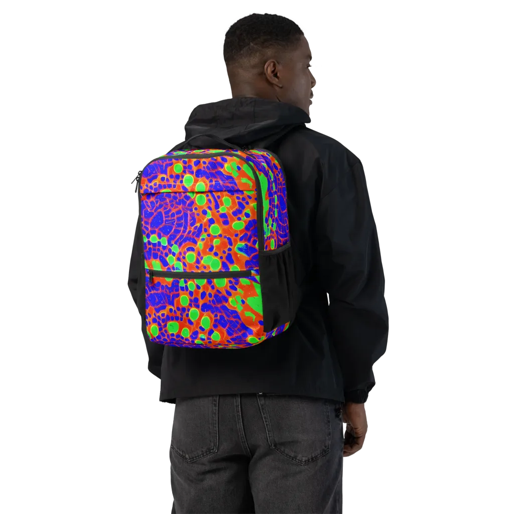 Solar Shock on Utility Backpack — Back