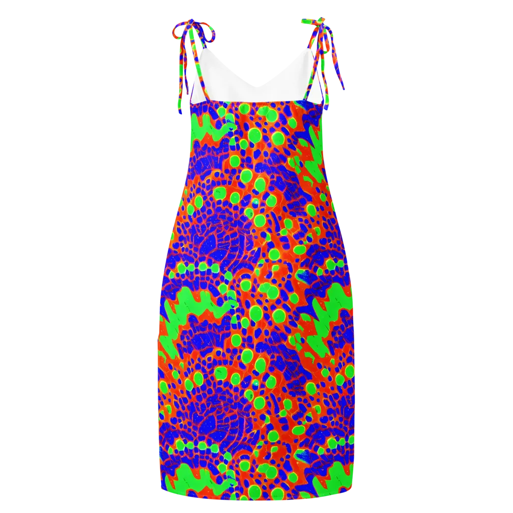 Solar Shock on Slip Dress — Back