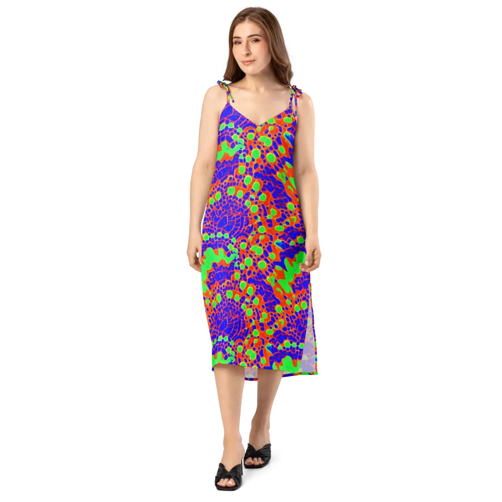 Solar Shock on Slip Dress — Front