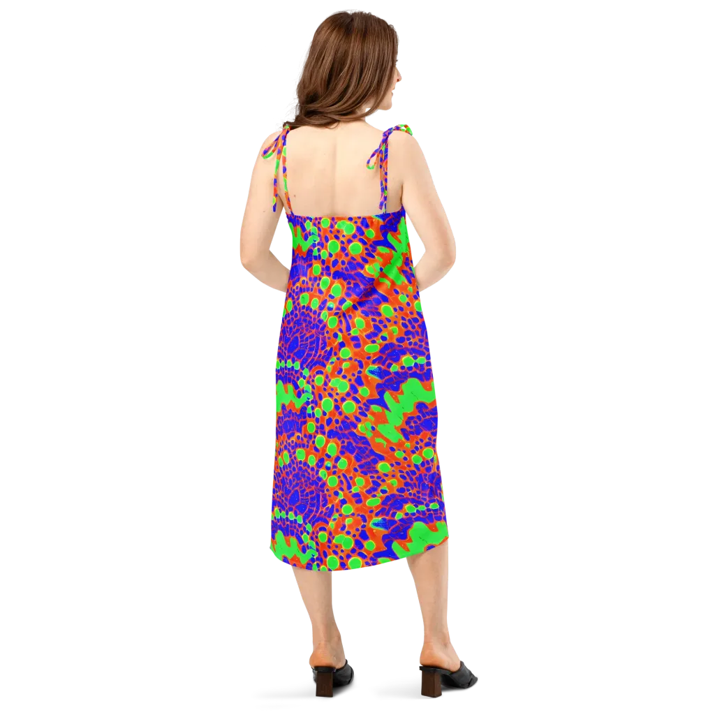 Solar Shock on Slip Dress — Back