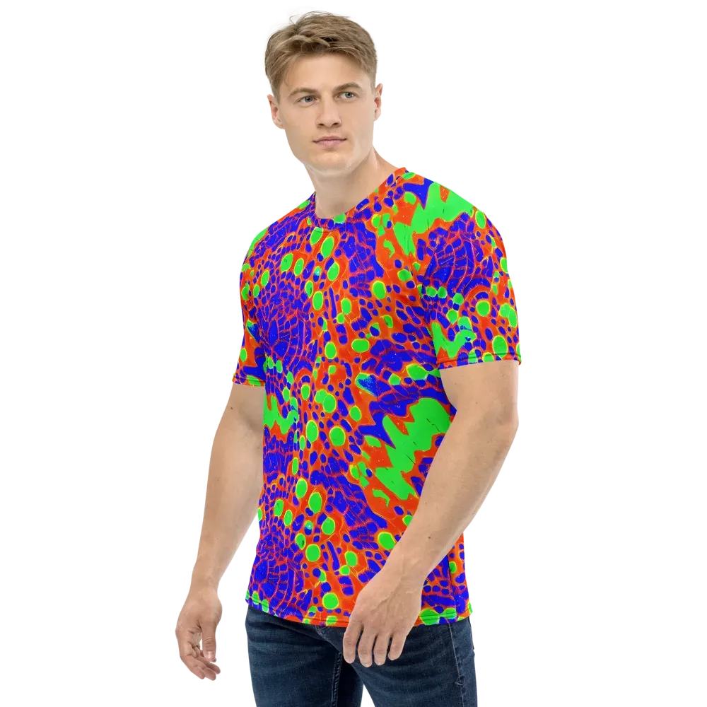 Solar Shock on Men's Crew Neck T-Shirt — Left
