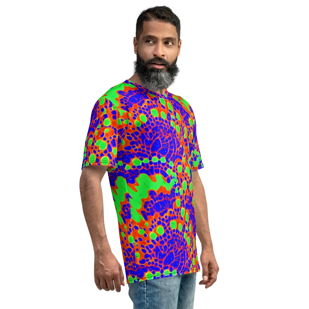 Solar Shock on Men's Crew Neck T-Shirt — Right
