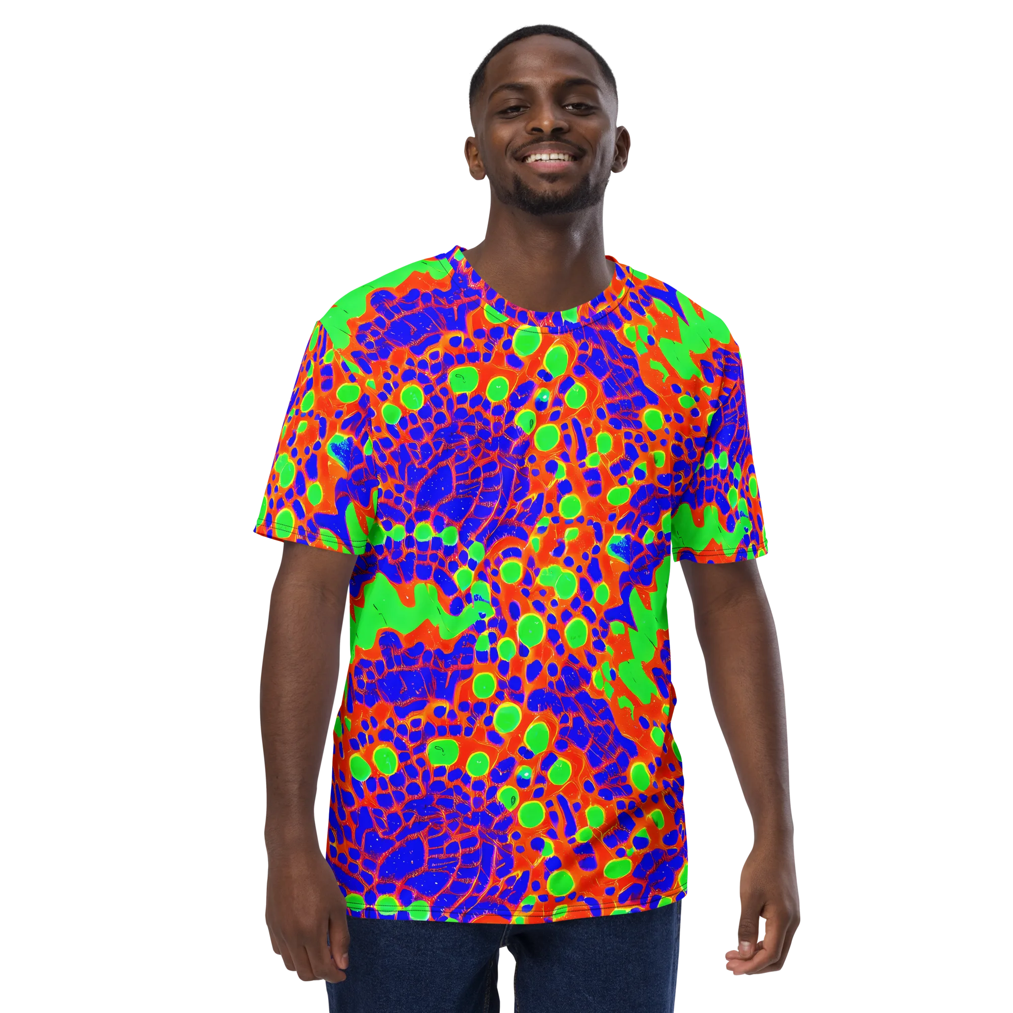 Solar Shock on Men's Crew Neck T-Shirt — Front
