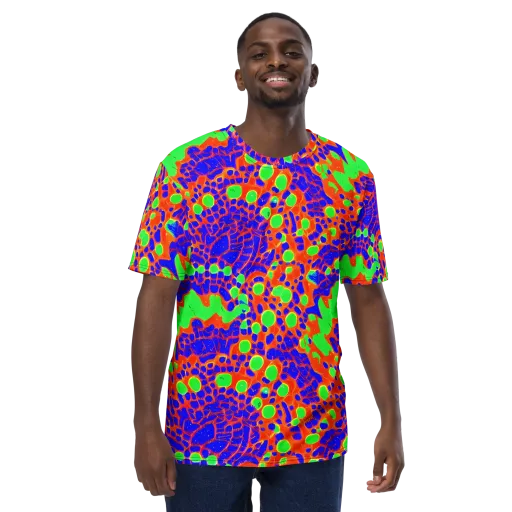 Solar Shock on a Men's Crew Neck T-Shirt