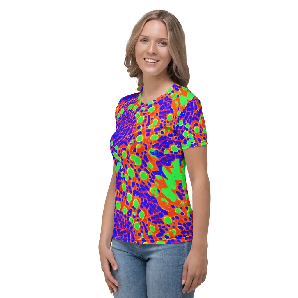 Solar Shock on Women's Crew Neck T-Shirt — Left