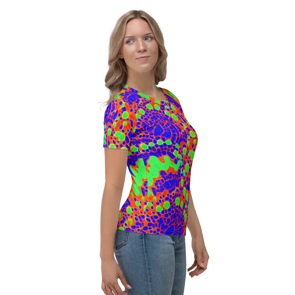 Solar Shock on Women's Crew Neck T-Shirt — Right